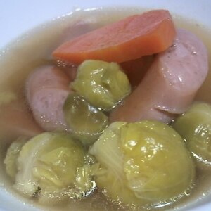 芽キャベツの野菜スープ